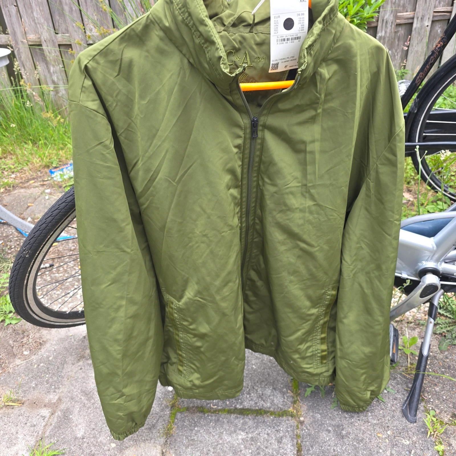 New with tags! Men's green jacket C&A - Size XXL - Olive green / Khaki – photo 3